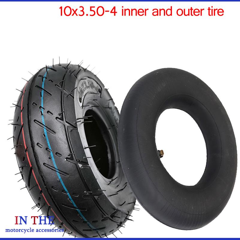 Scooter Tire - Pneu Pneumático Reforçado 10x3.50-4 para Scooter
