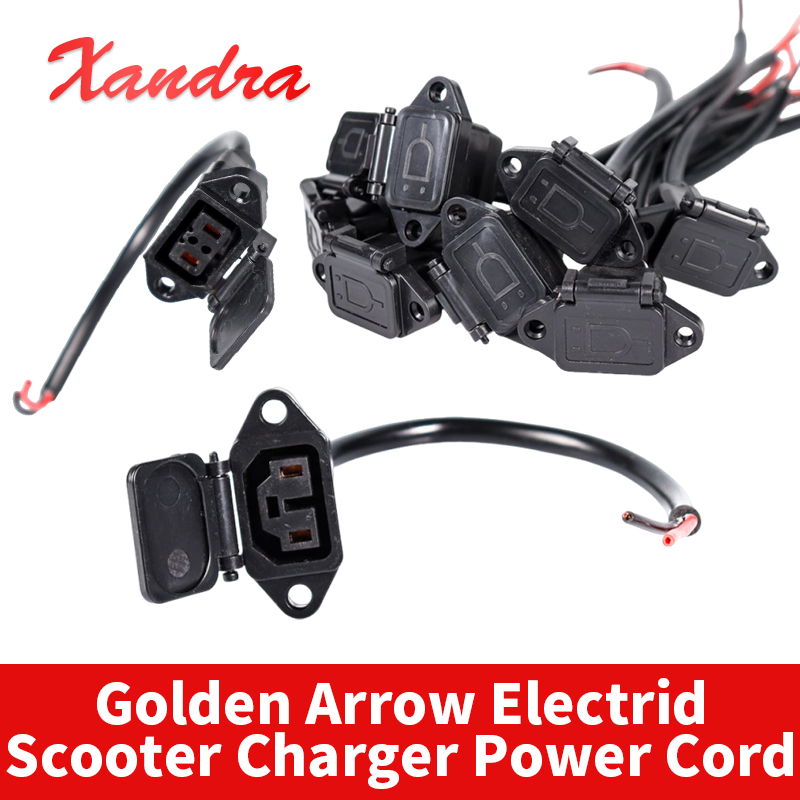 Electric Scooter Charger - 20/80cm seta dourada scooter elétrico carregador