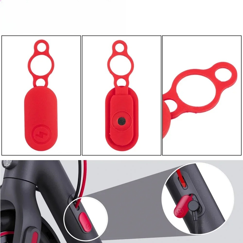 Electric Scooter Rain Cover - Porta de carga de energia da