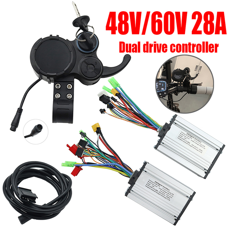 72V 45A Dual Controller - Scooter elétrico unidade única 48v 23a