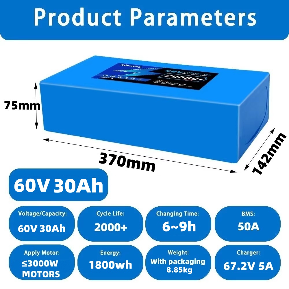 Navio dos eua 60v 20ah 30ah bi - 60V 30Ah 21700 Battery Pack avaliação e preço