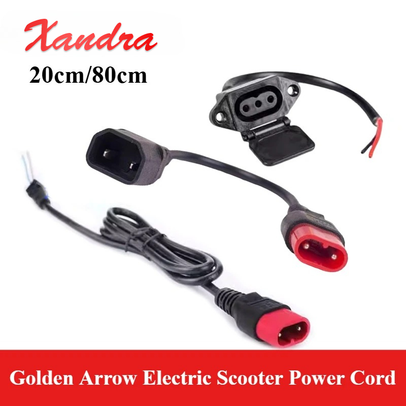 20/80cm seta dourada scooter e - Electric Scooter Charger avaliação e preço