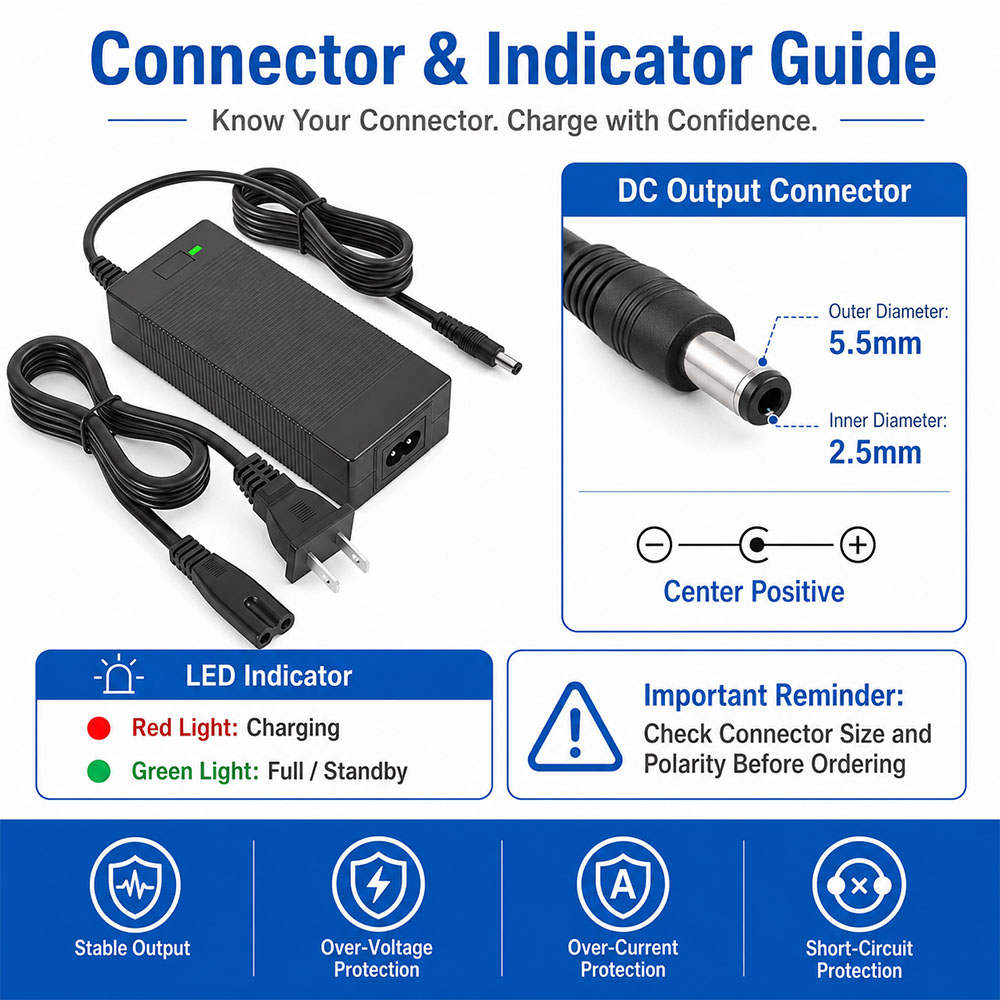 Carregador de Bateria Li-Ion 4 - Electric Scooter Charger avaliação e preço